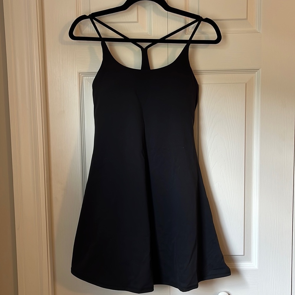 Black Halara Activity Dress with Shorts